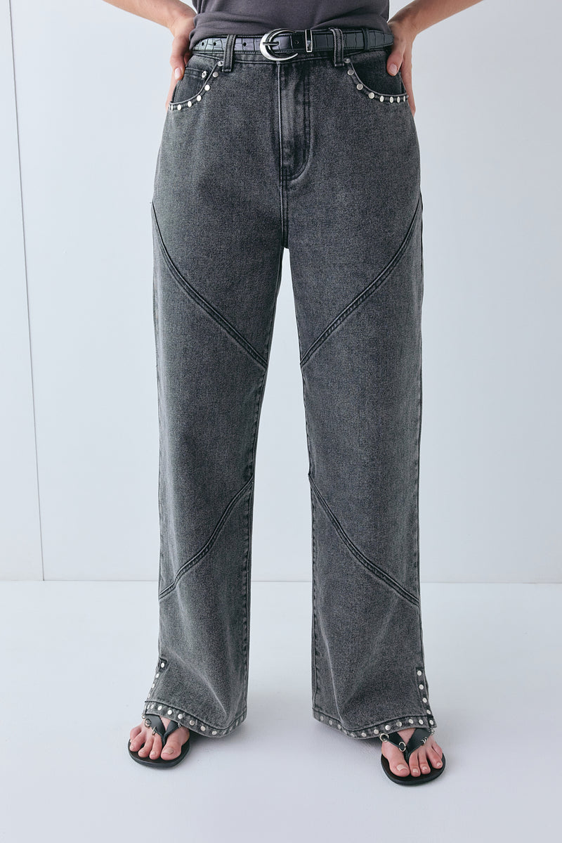 Pia Denim Jeans Washed Grey