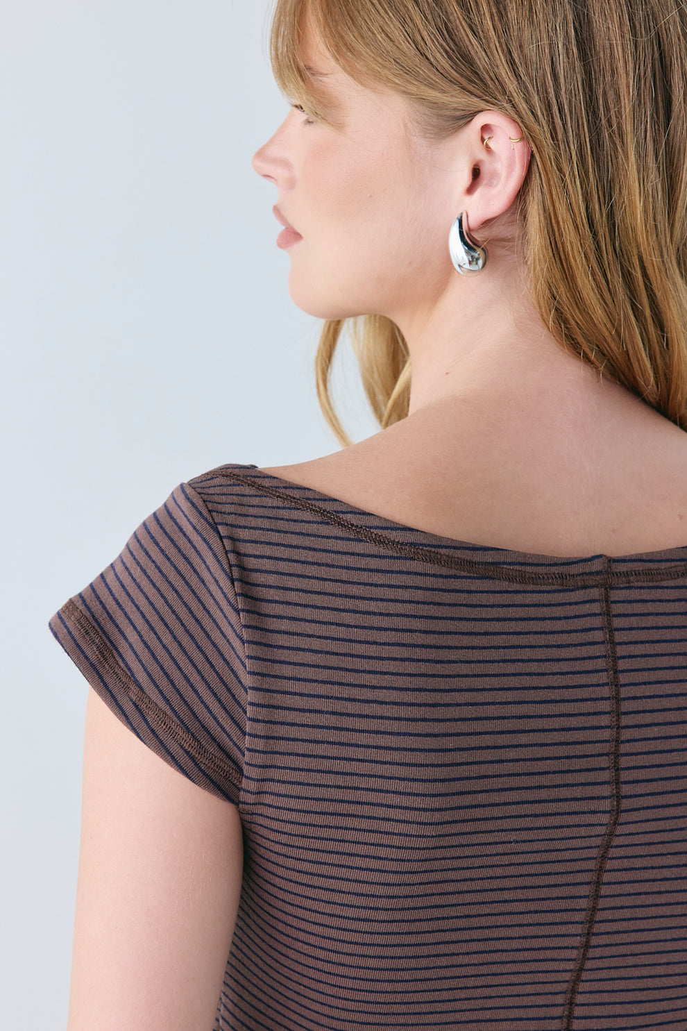 Kaia Top Brown Stripe