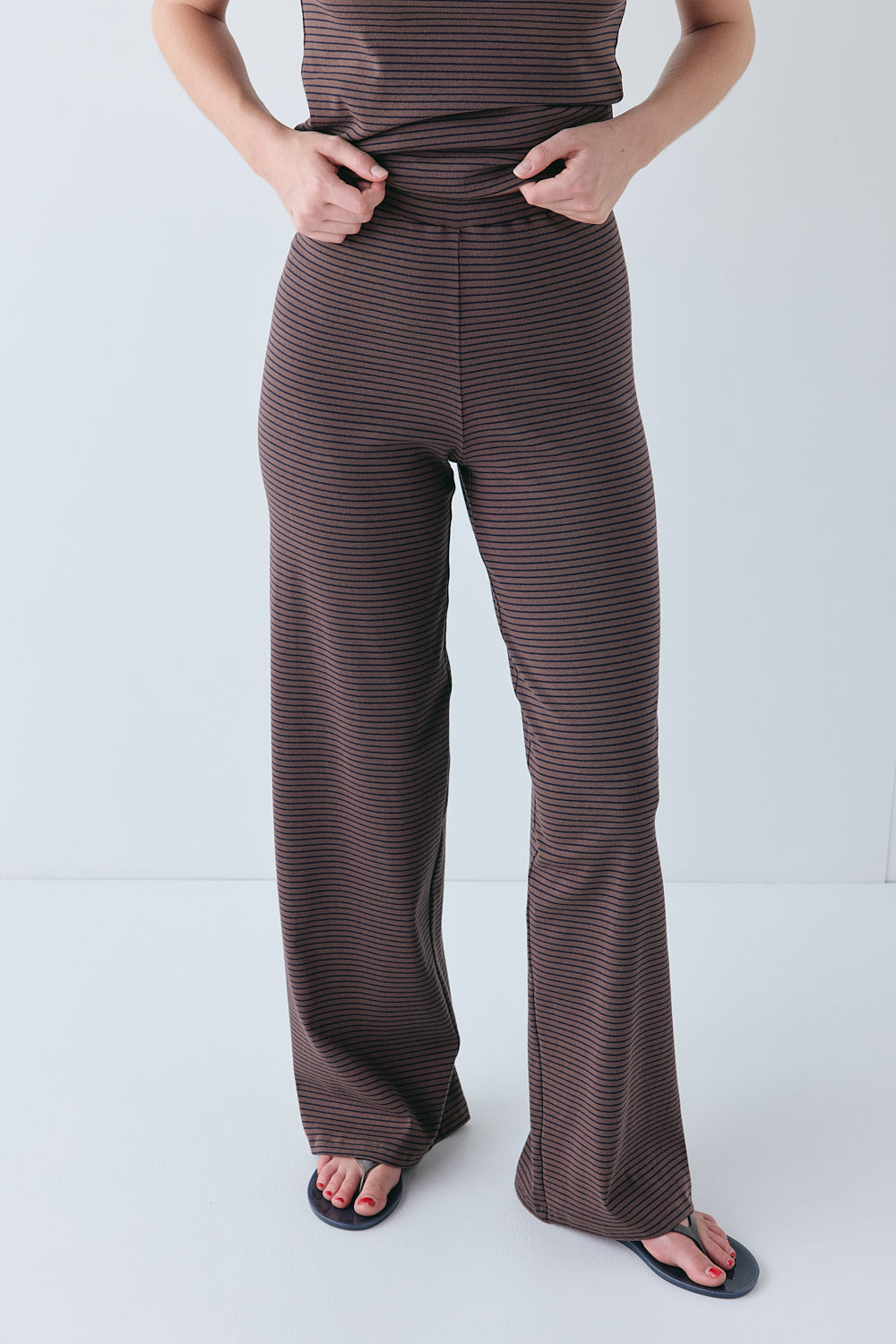 Macy Pants Brown Stripe