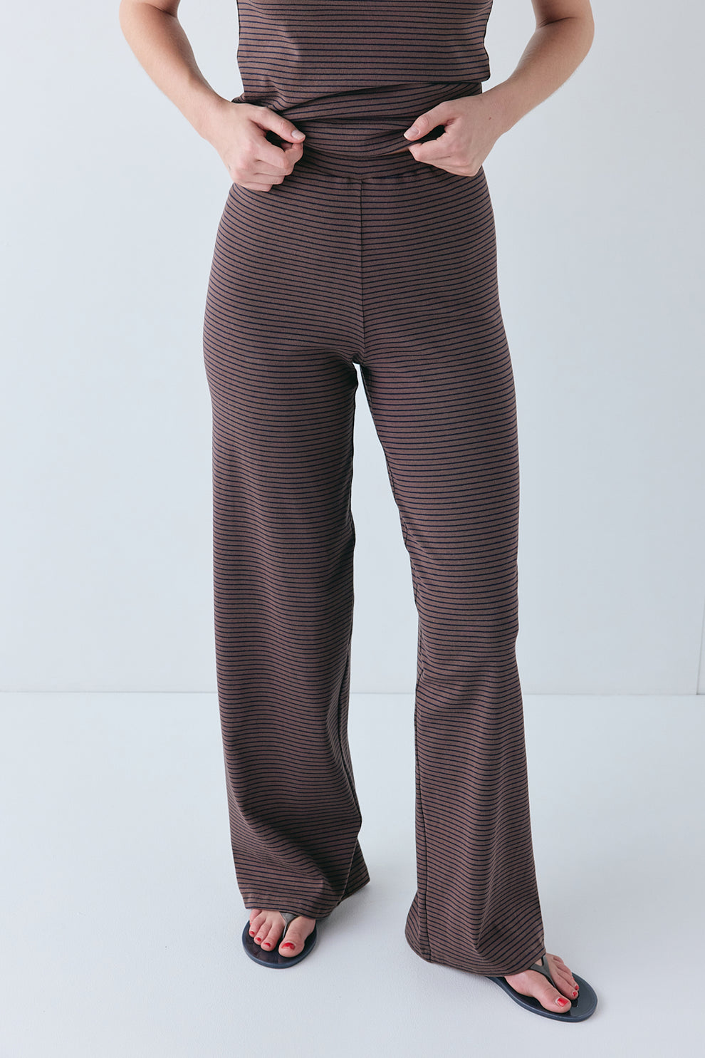Macy Pants Brown Stripe