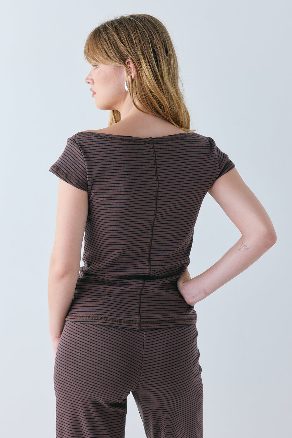 Kaia Top Brown Stripe