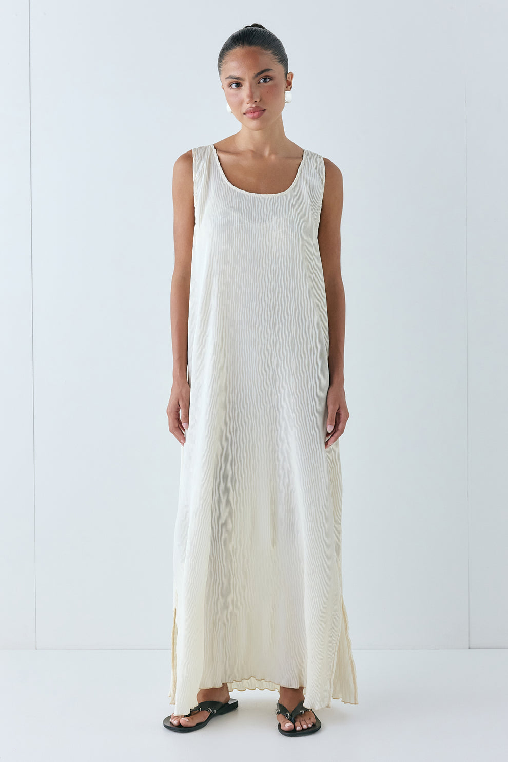 Leona Midi Dress Cream