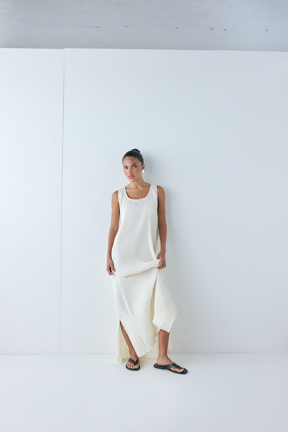 Leona Midi Dress Cream