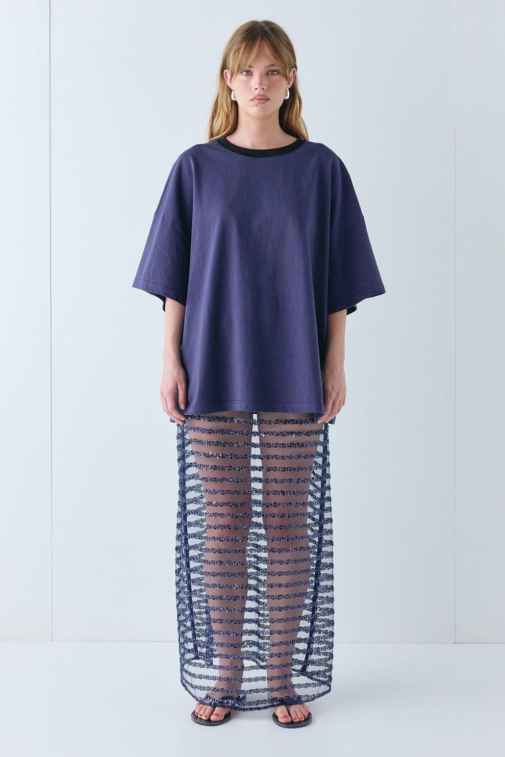 Willow Tee Navy - size:Liv:AU 6 / US 2