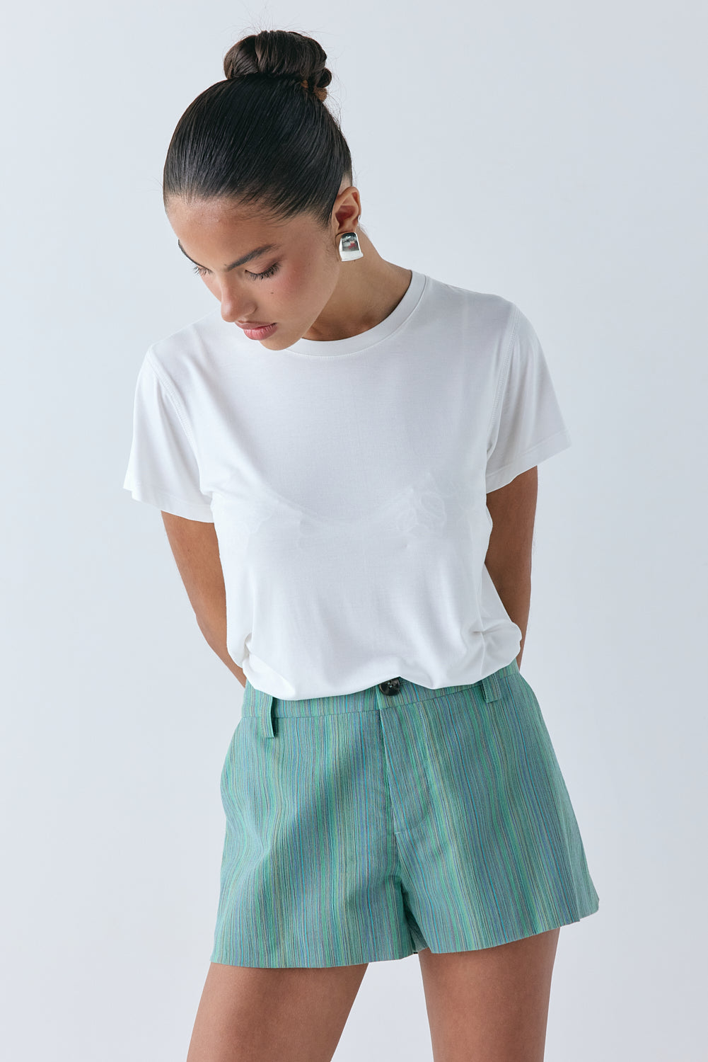 Salome Shorts Green Stripe 