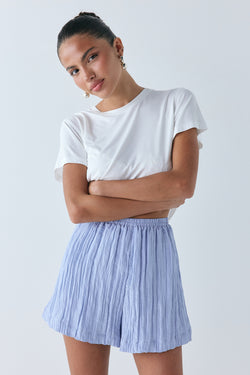 Annika Shorts Crinkle Blue - size:Keilani:AU 4 / US 0