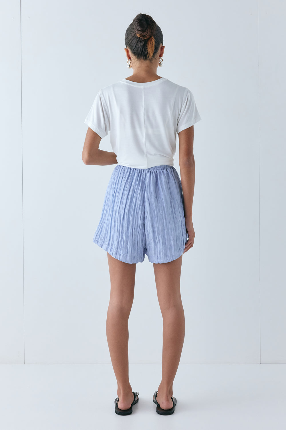 Annika Shorts Crinkle Blue