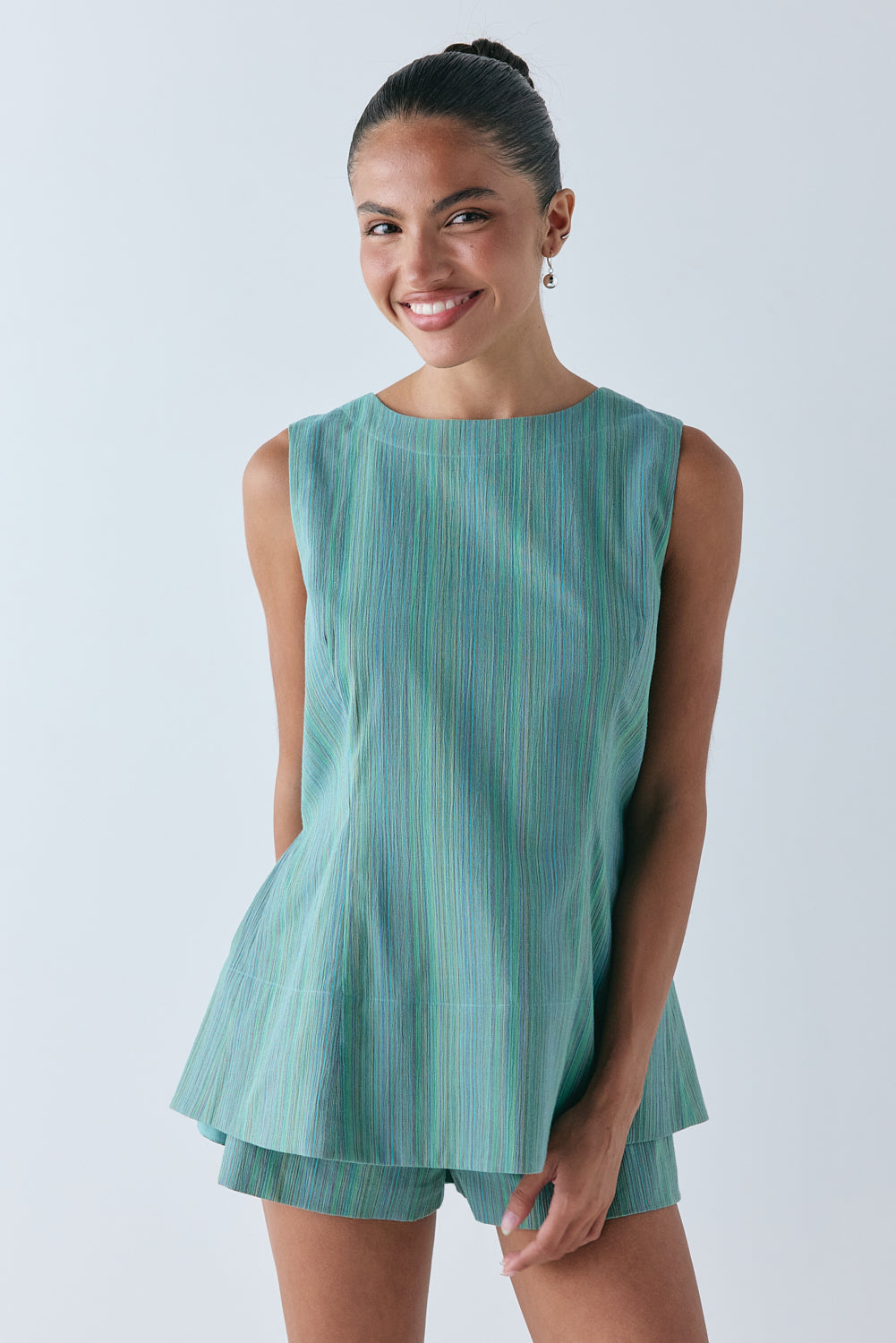 Salome Shorts Green Stripe 