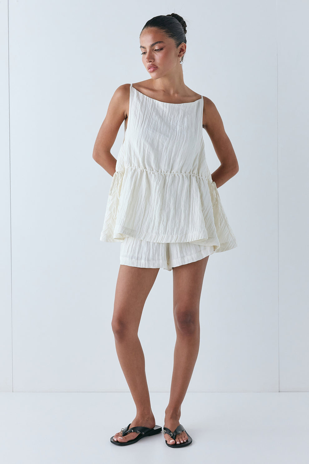 Indi Top Crinkle Cream