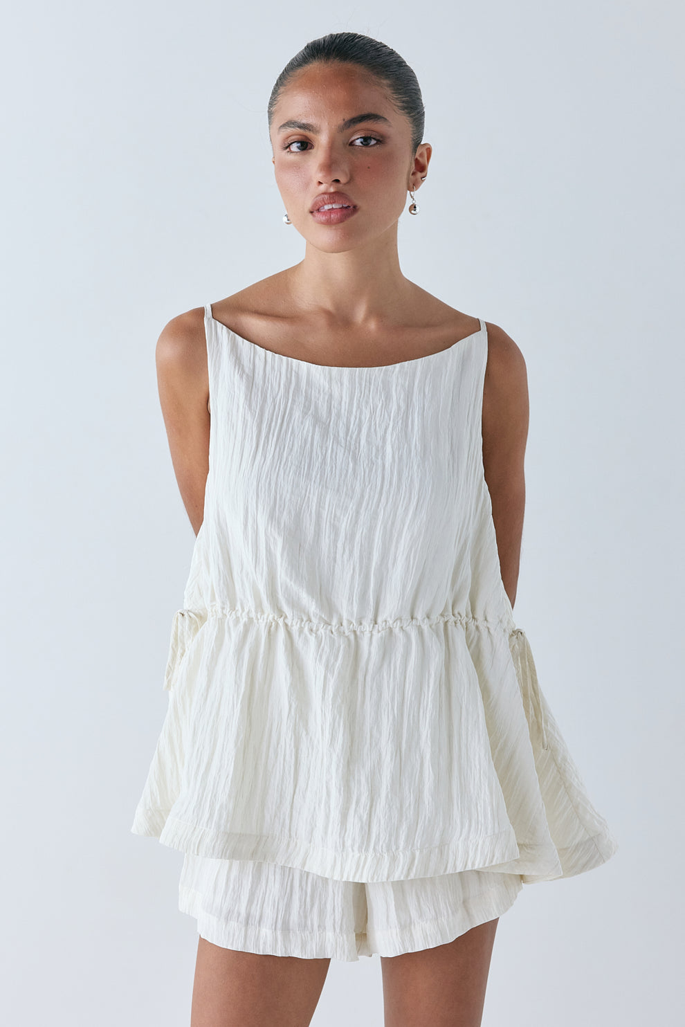 Indi Top Crinkle Cream