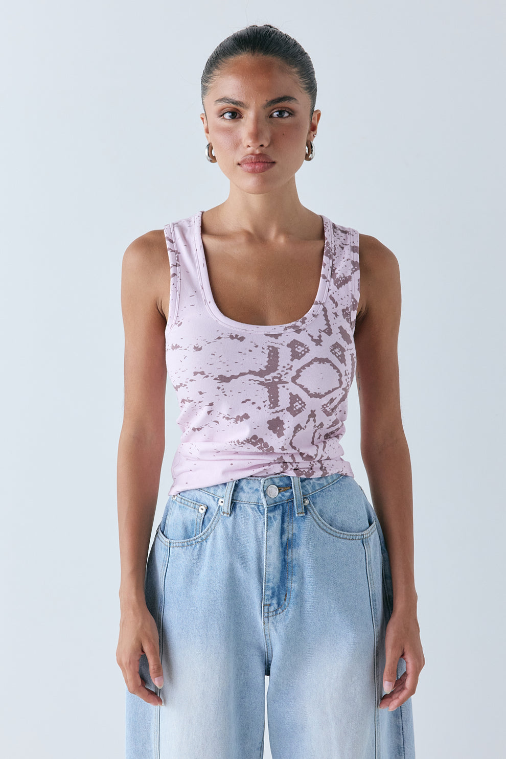 Cora Tank Pink Snake - size:Keilani:AU 4 / US 0