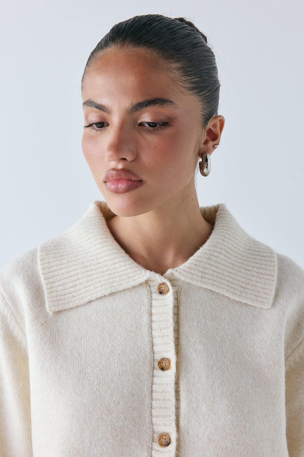 Avery Knit Cardigan Cream