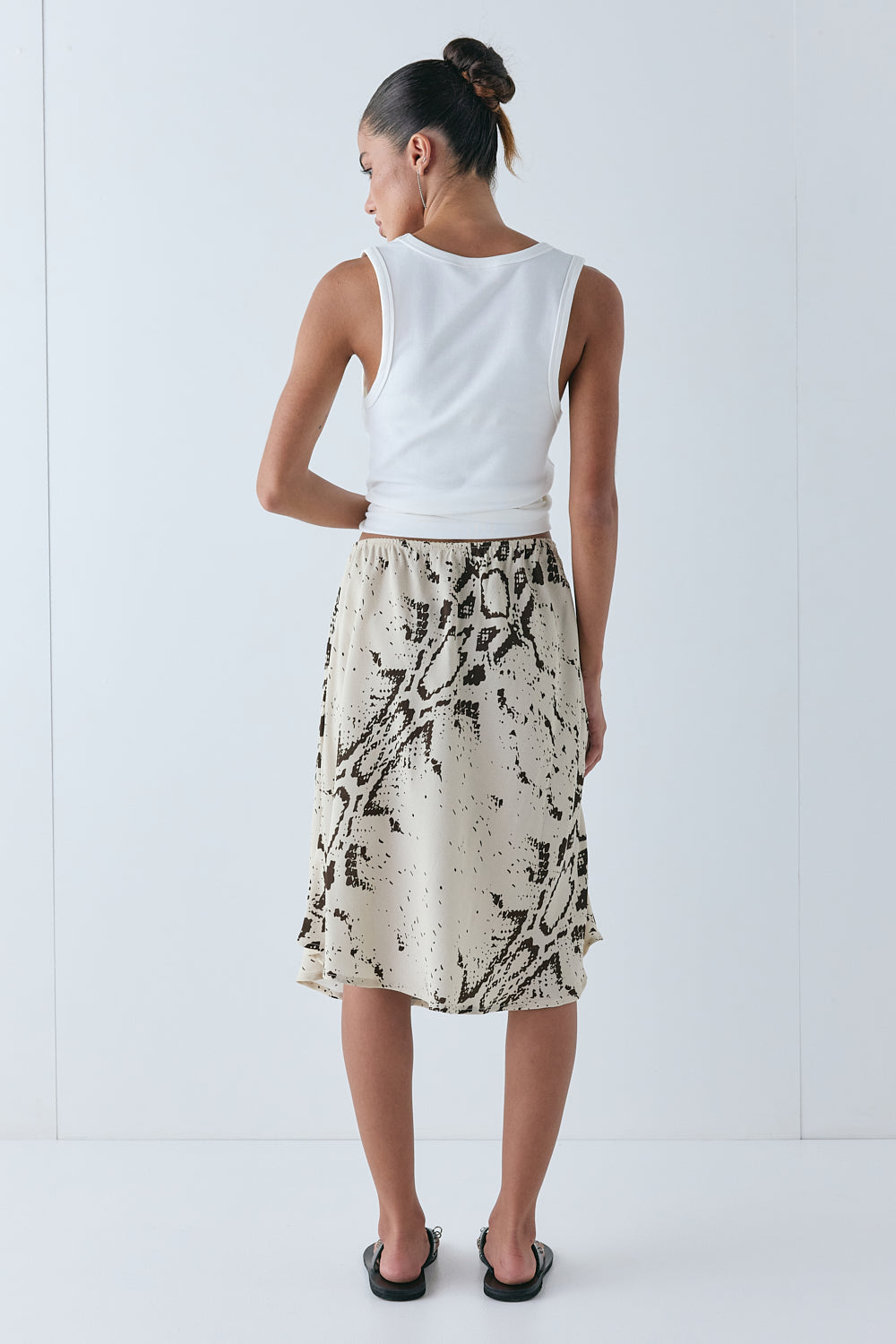 Marcia Midi Skirt Snake 