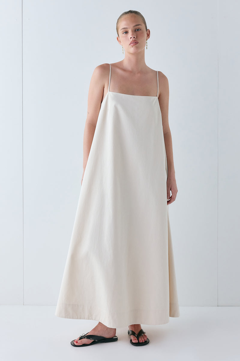 Holly Maxi Dress Cream - size:Liv:AU 6 / US 2
