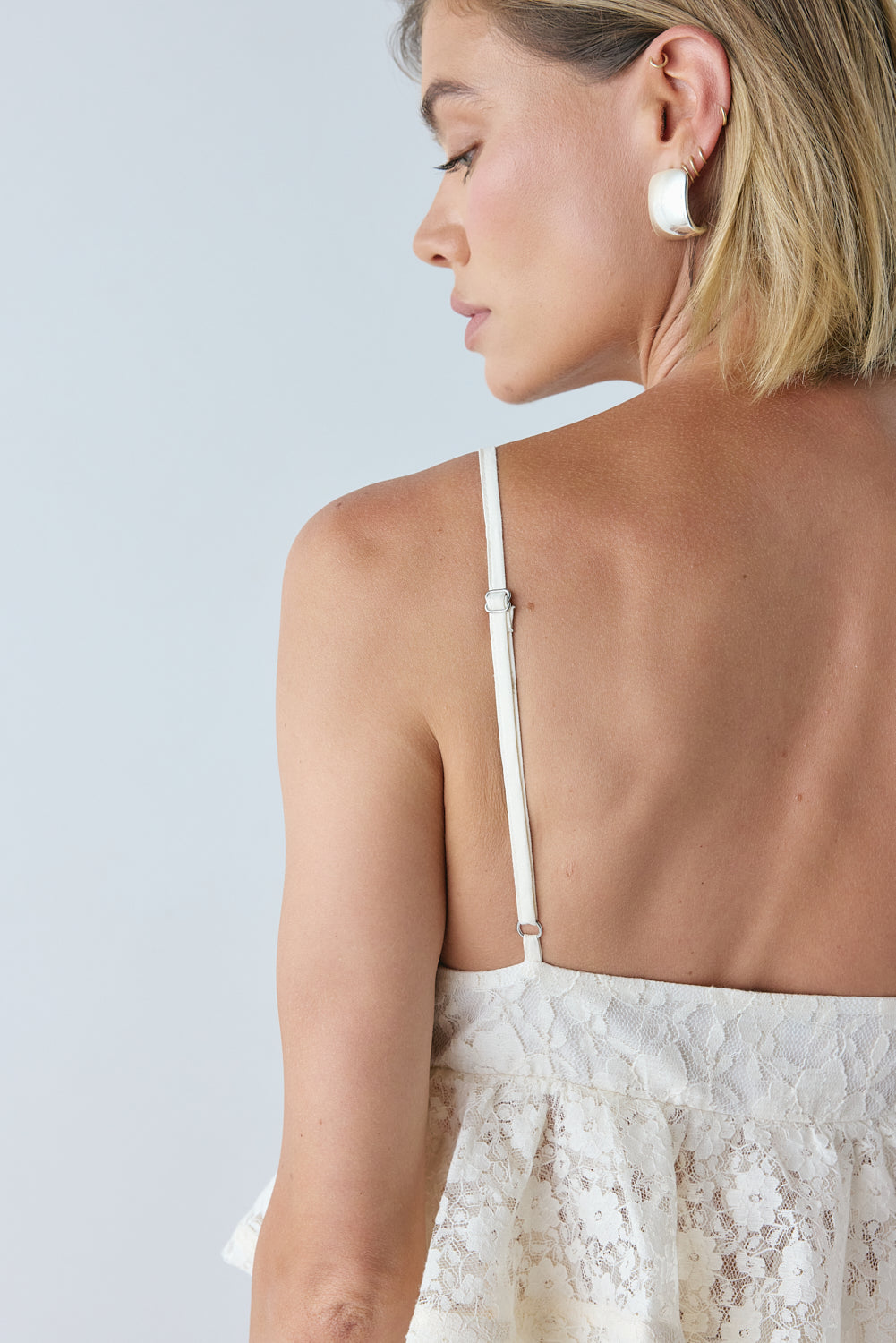 Amelie Lace Top Cream