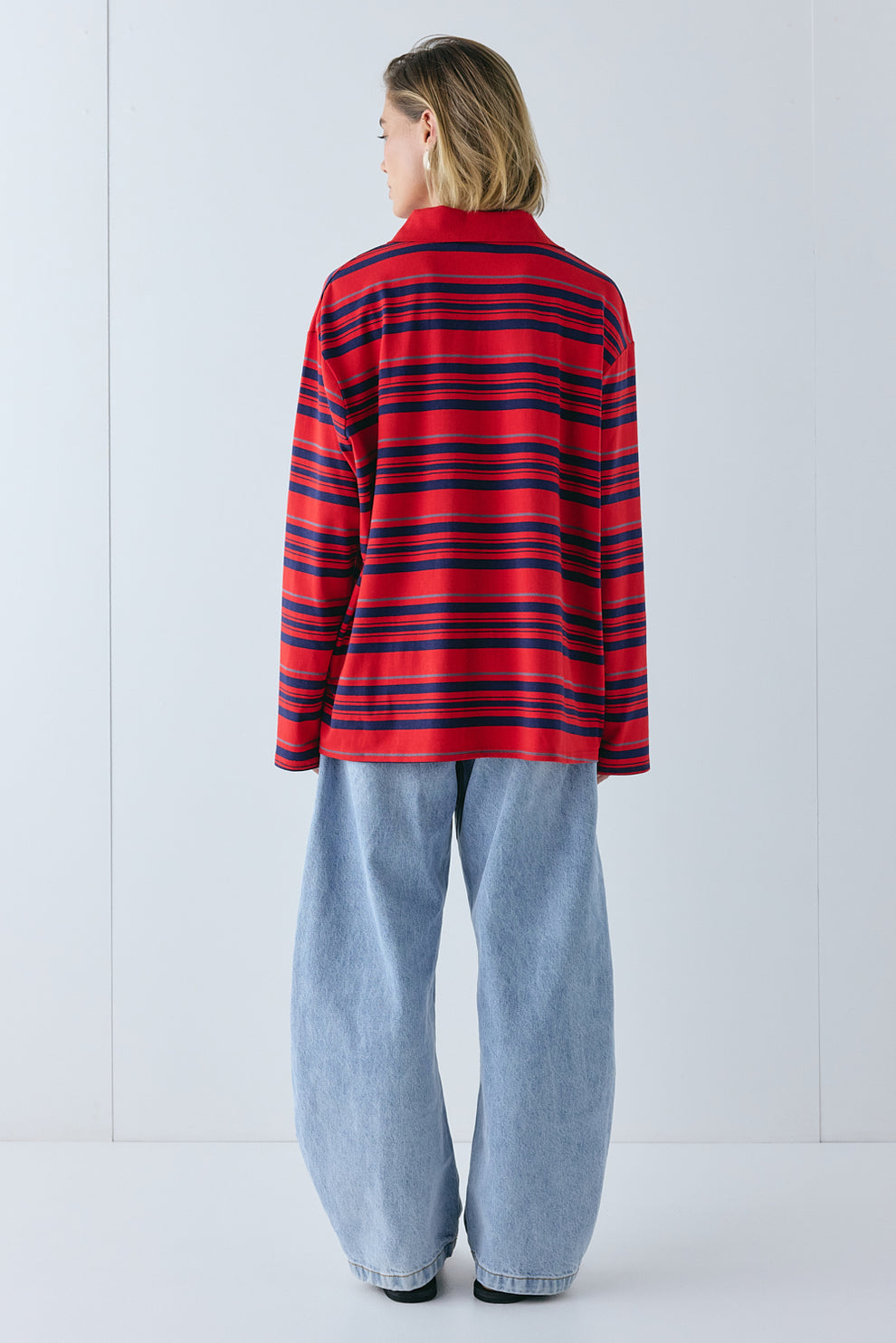 Kinsley Polo Red Stripe 