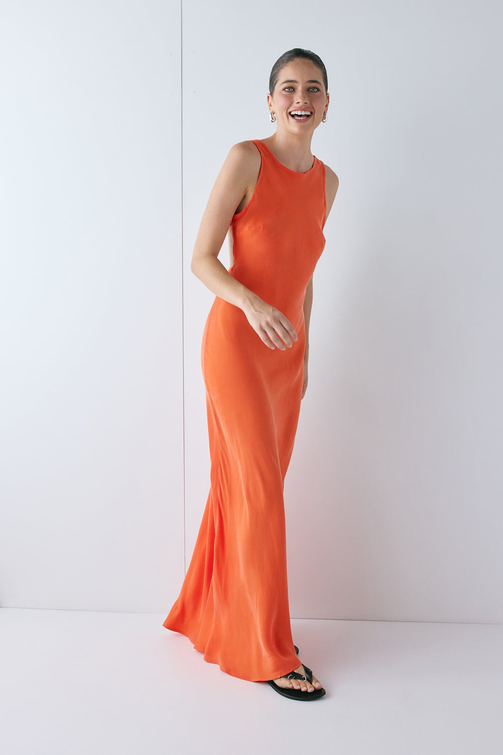Audrey Maxi Dress Tangerine