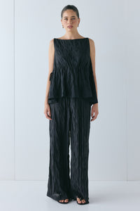Raya Pants Crinkle Black