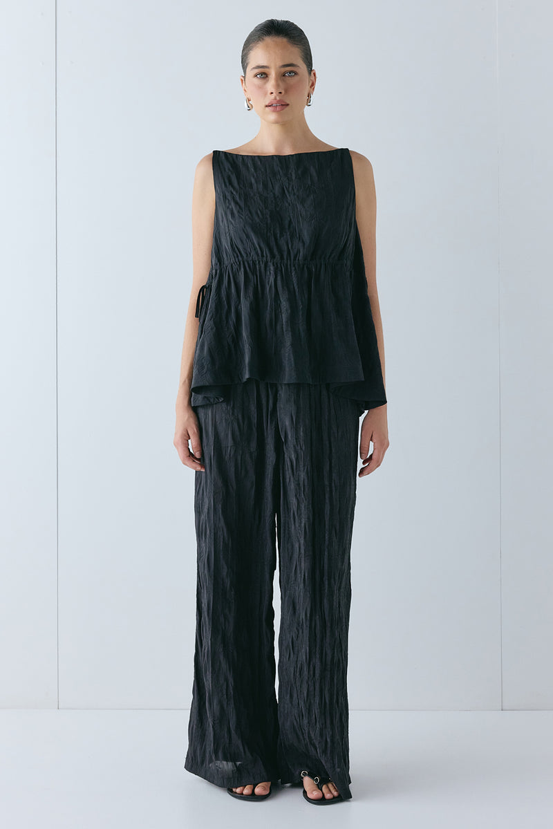 Raya Pants Crinkle Black - size:Ruby:AU 6 / US 2