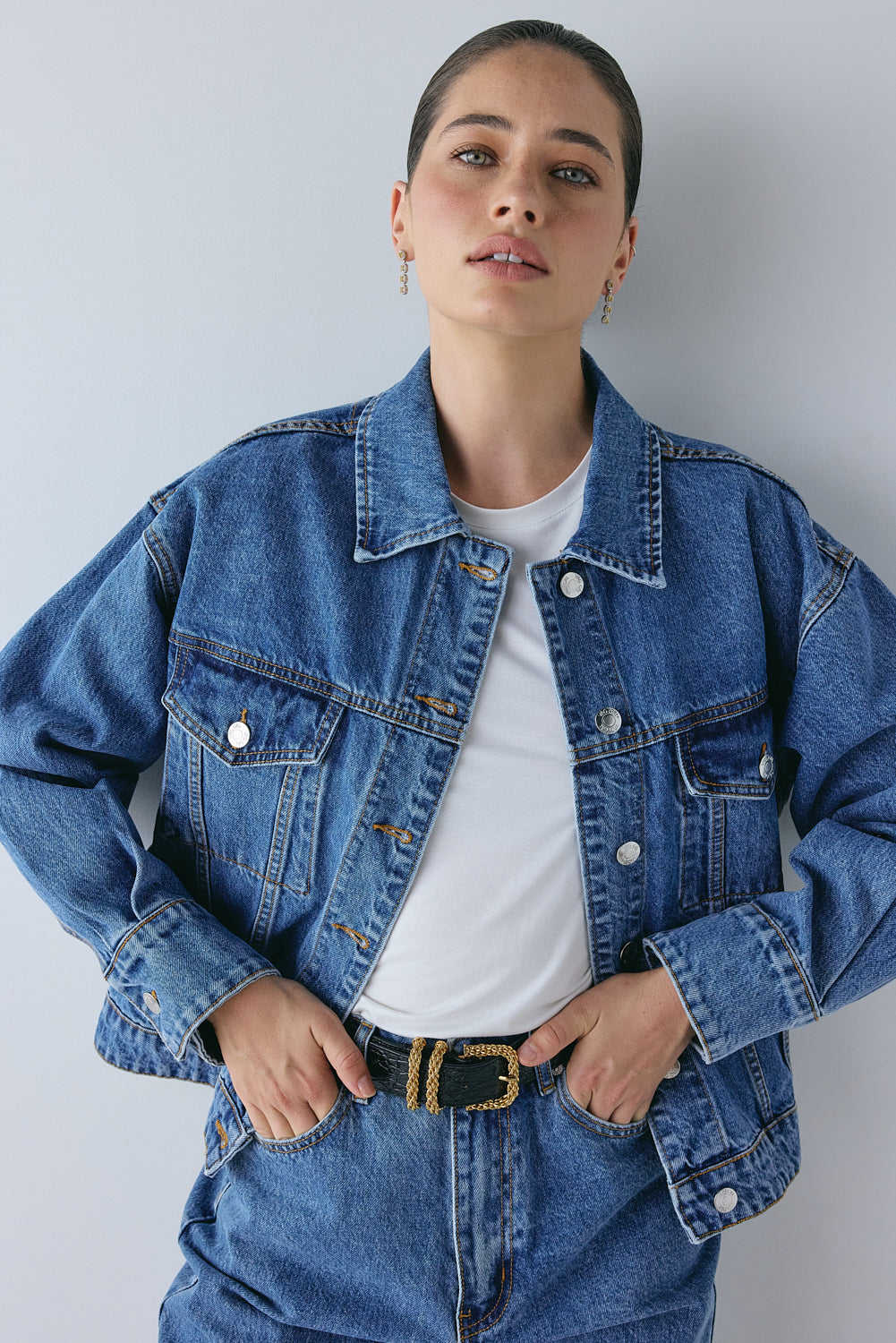 Yuki Denim Jacket Blue – VRG GRL