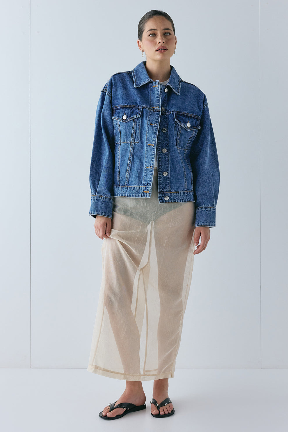 Yuki Denim Jacket Blue - size:Ruby:AU 6 / US 2