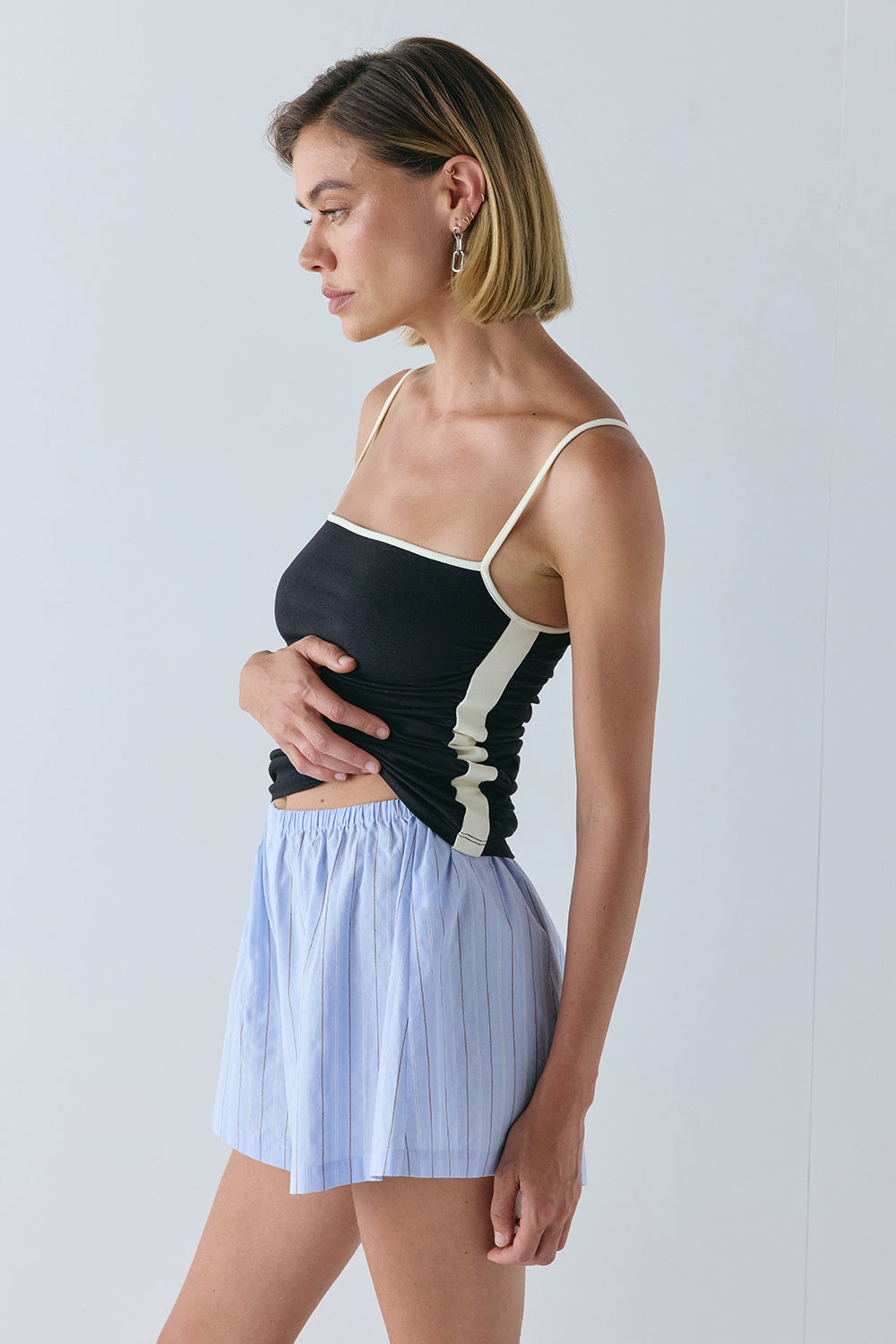 Elvie Shorts Blue Stripe