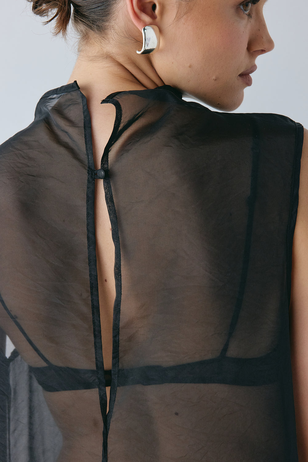 Serena Sheer Maxi Dress Black 