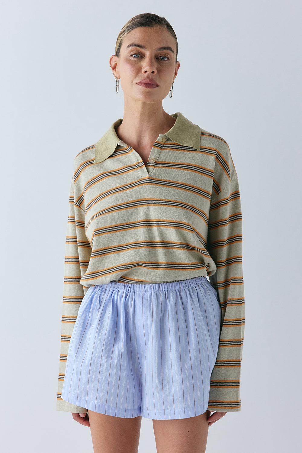 Elvie Shorts Blue Stripe