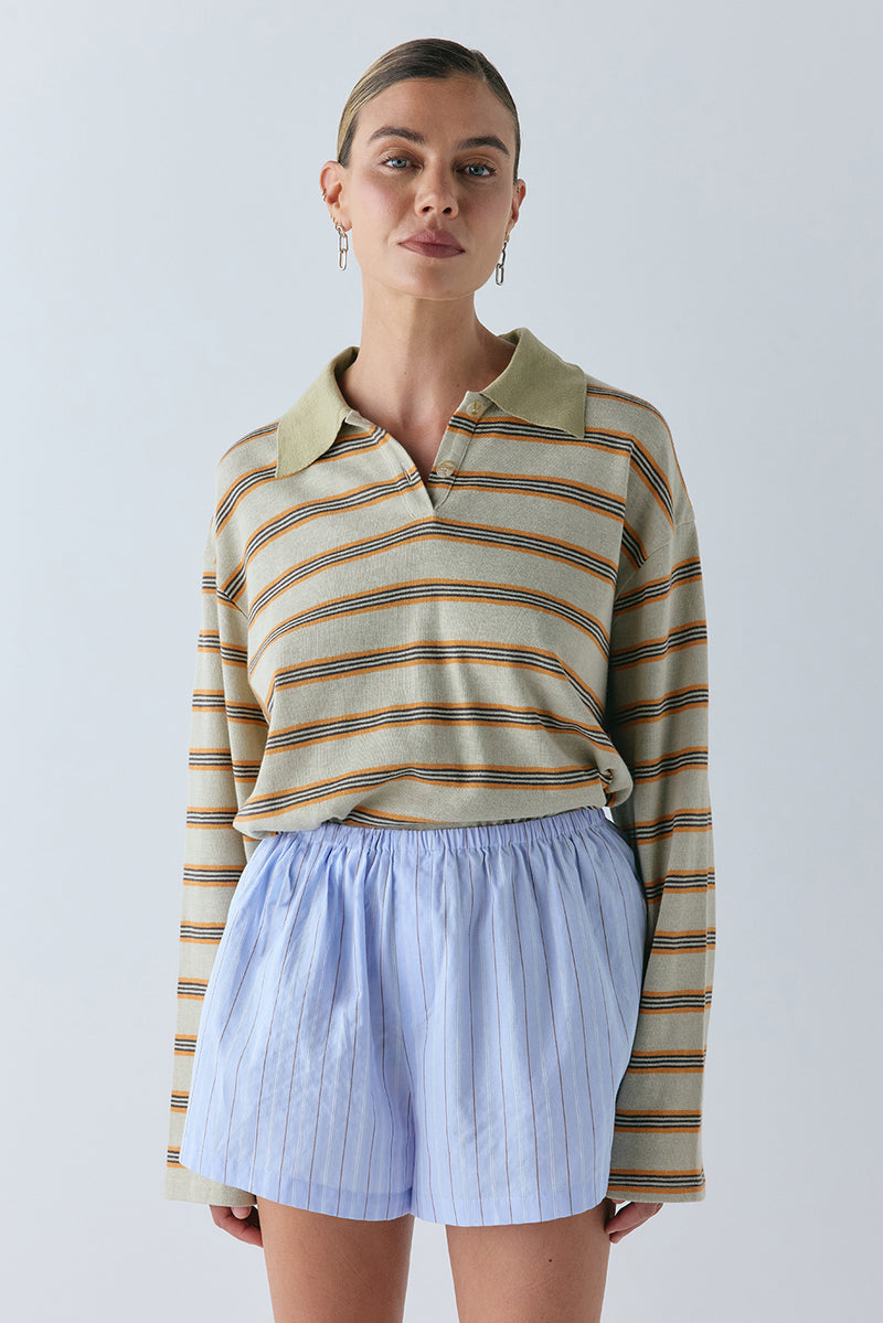 Elvie Shorts Blue Stripe