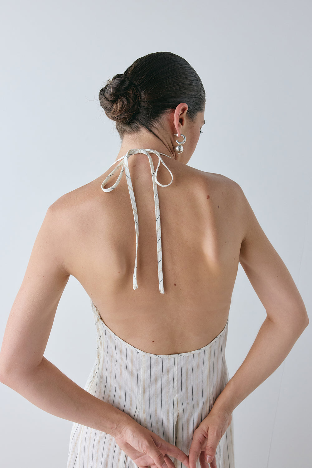 August Maxi Dress Cream Stripe
