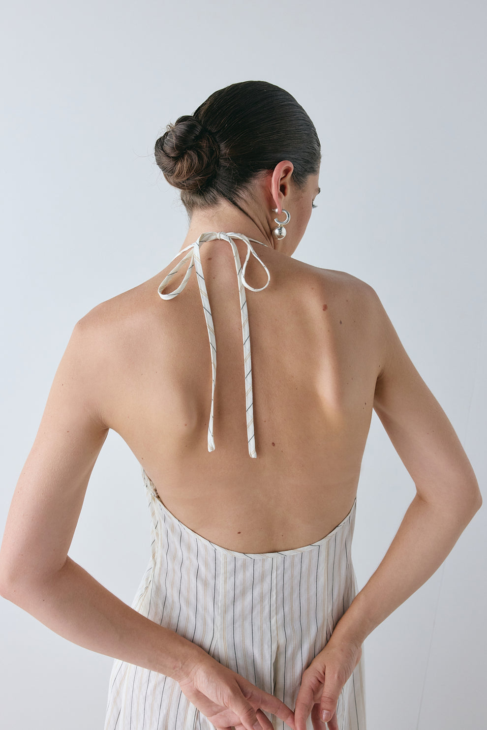August Maxi Dress Cream Stripe