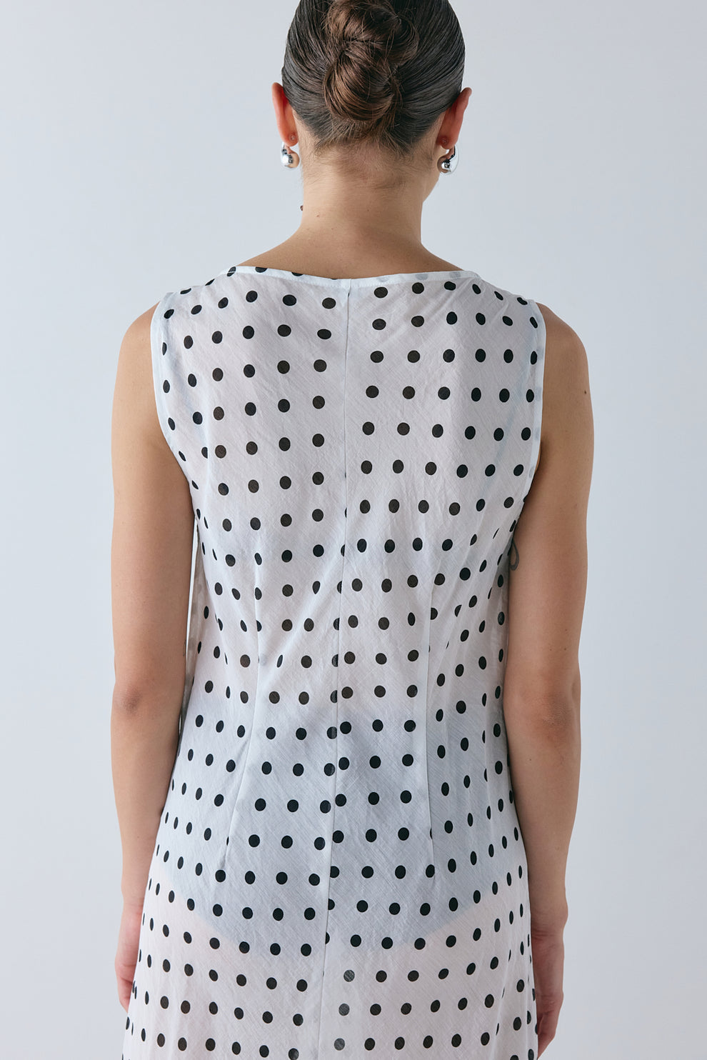 sheer white polka dot dress Tie Sheer Polka Dot Maxi Cover-Up Dress