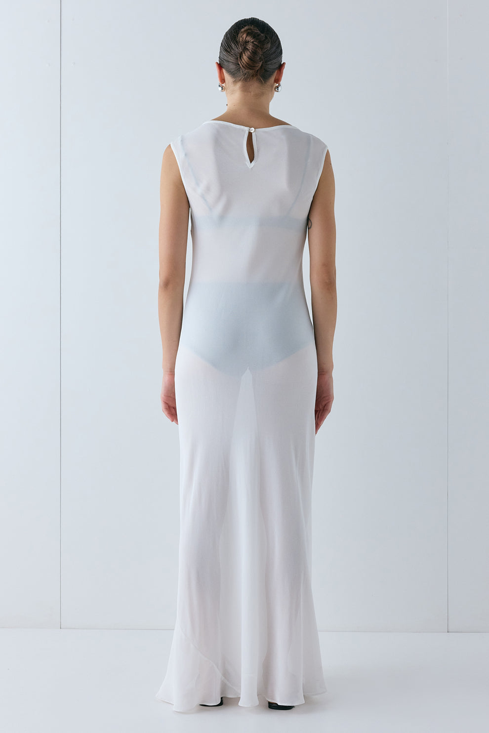 Florence Sheer Maxi Dress White