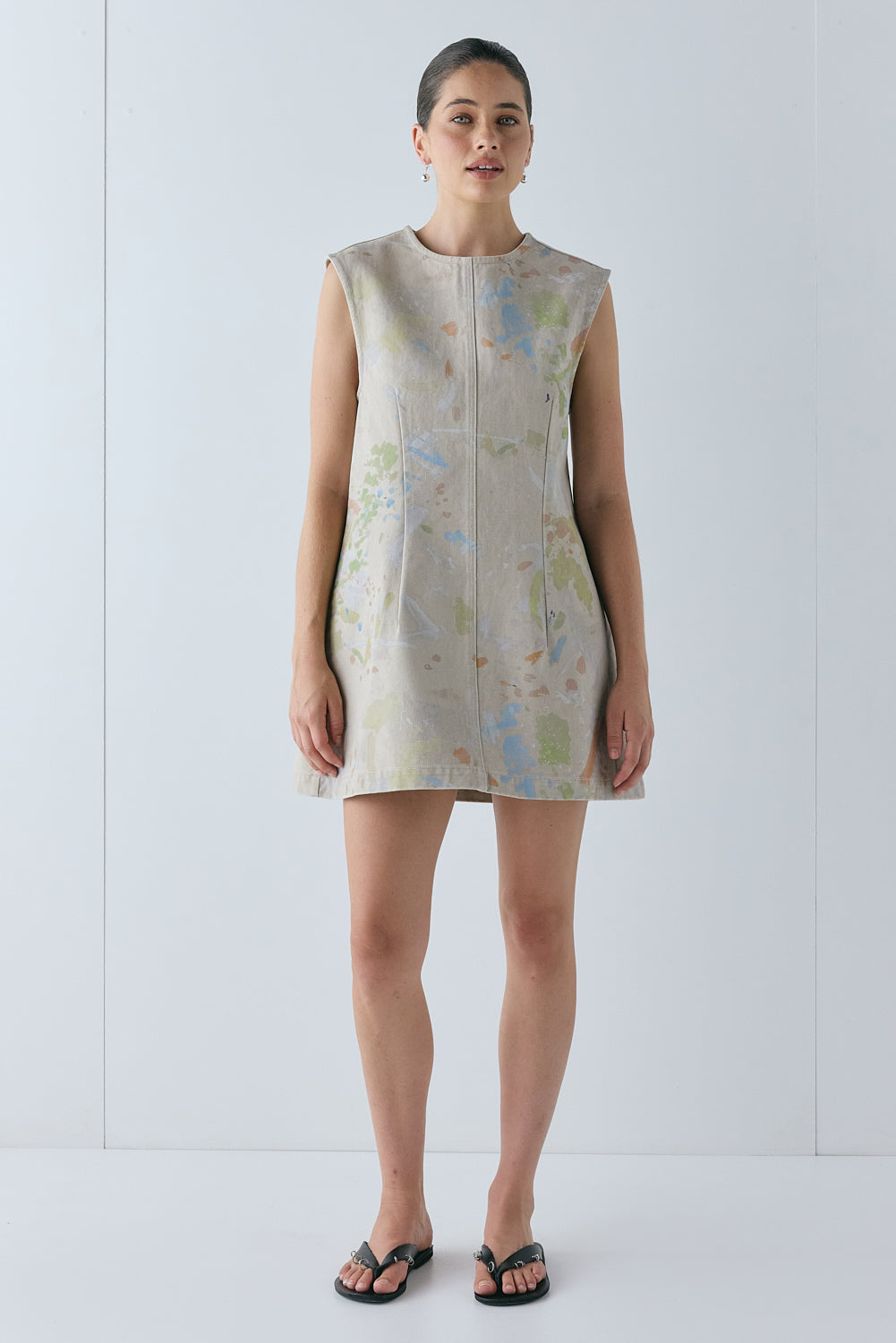 Sophia Denim Mini Dress Canvas