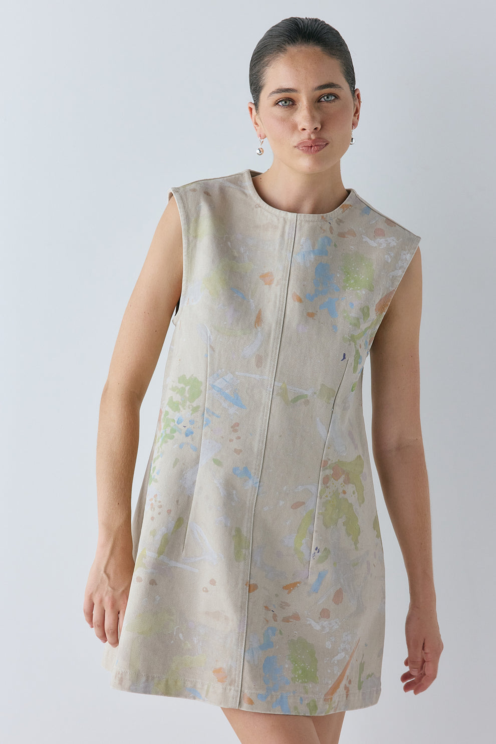 Sophia Denim Mini Dress Canvas
