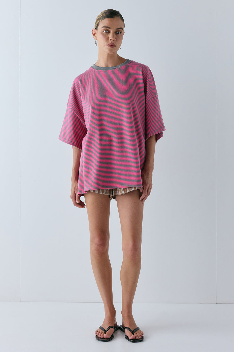 Willow Tee Pink Stripe