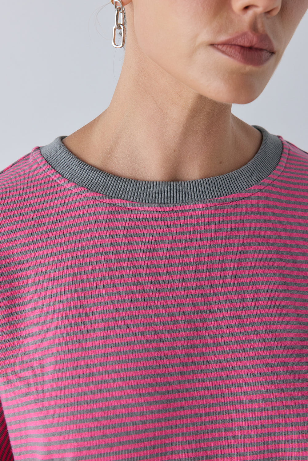Willow Tee Pink Stripe