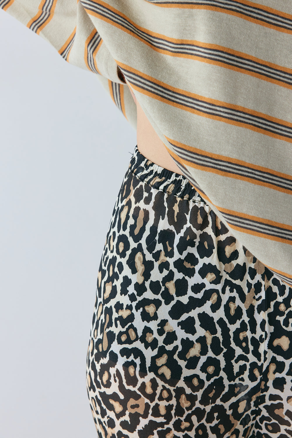 Remi Sheer Pants Leopard