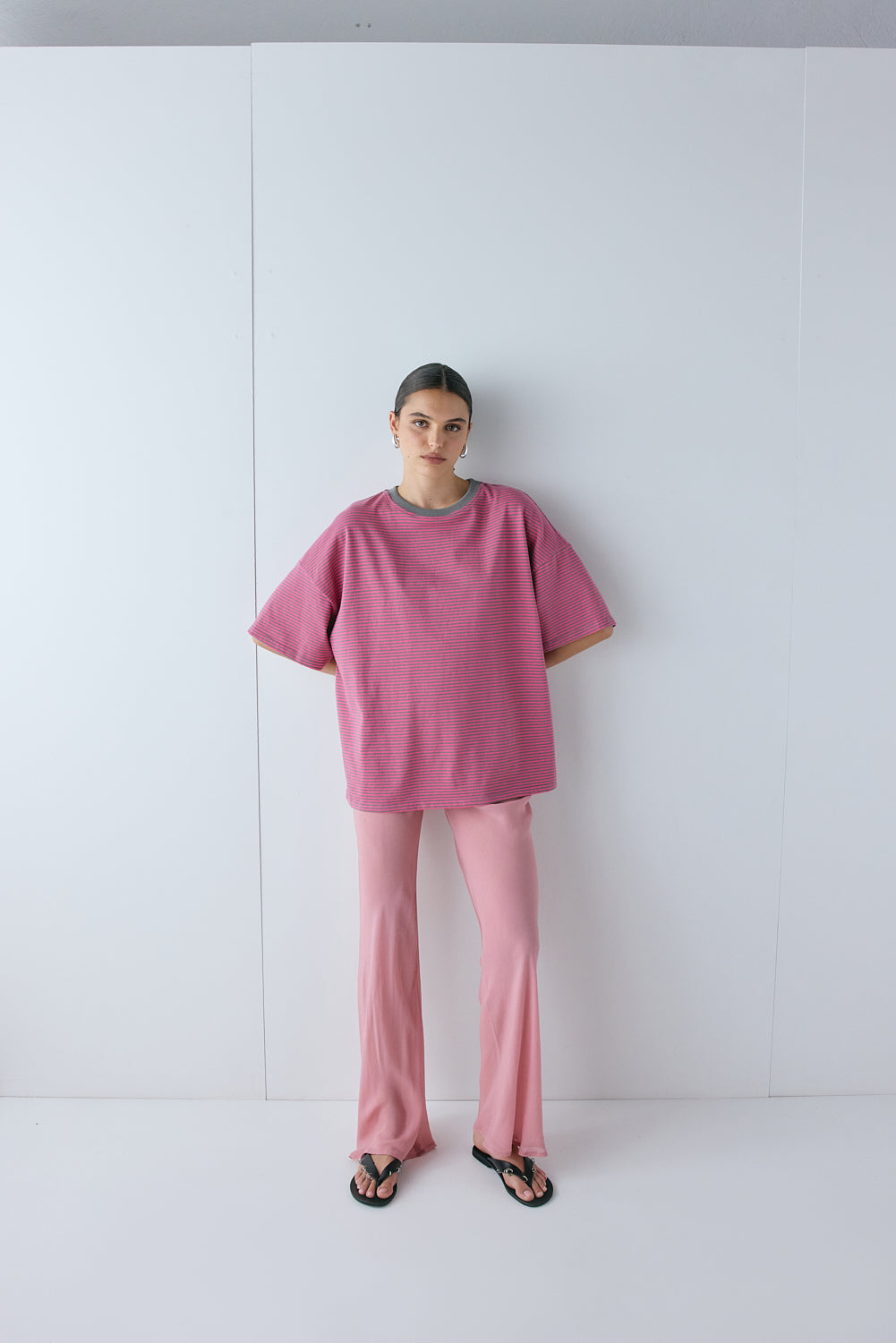 Willow Tee Pink Stripe