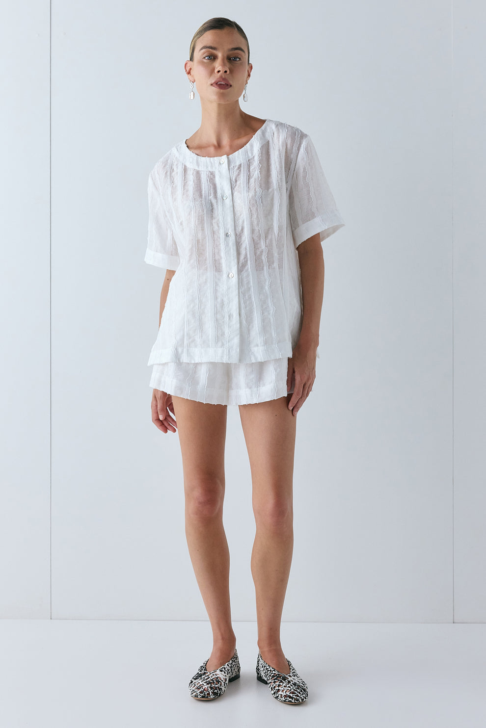 Simone Top White