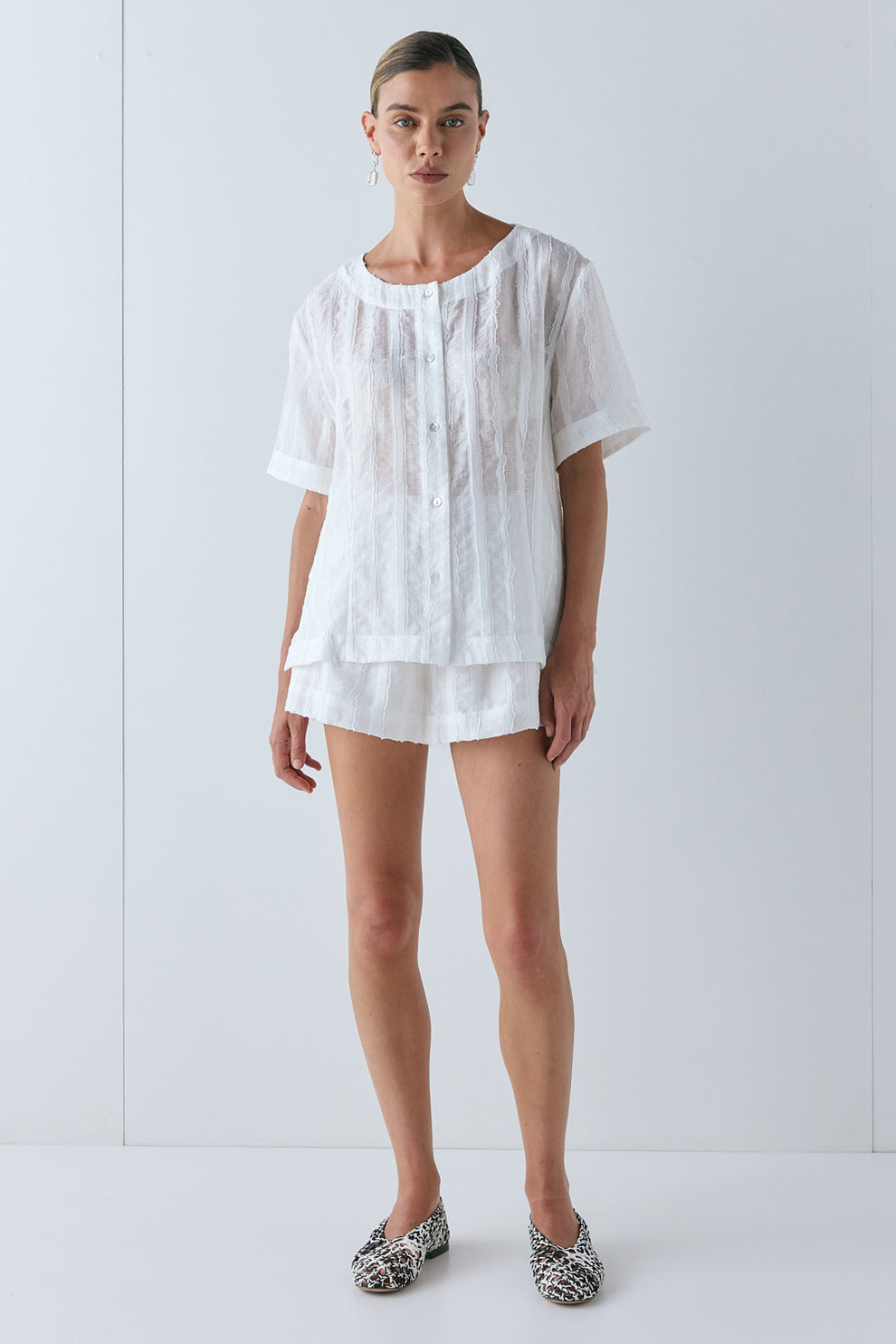 Simone Top White