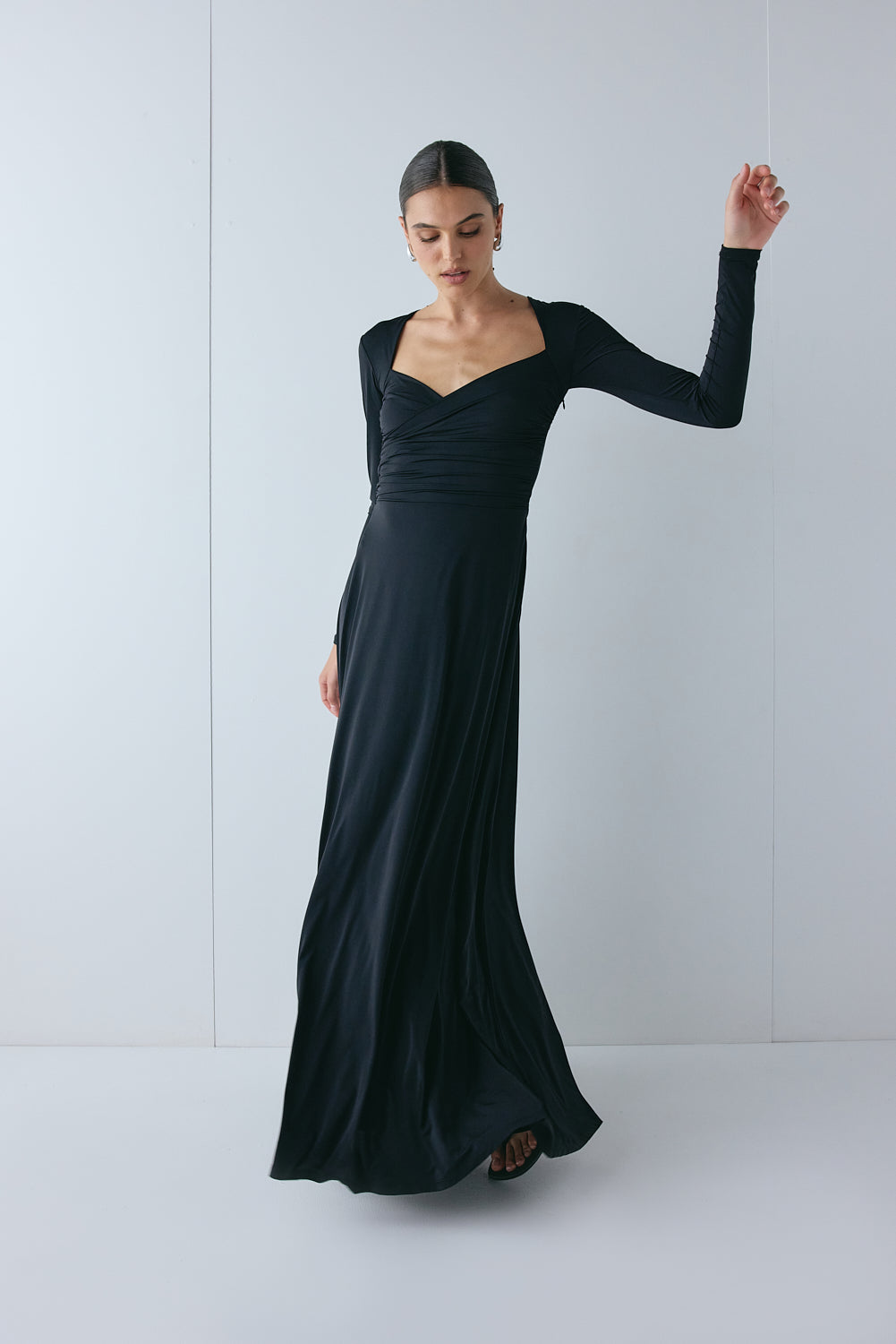 Valentine Maxi Dress Black - size:Hailey:AU 6 / US 2
