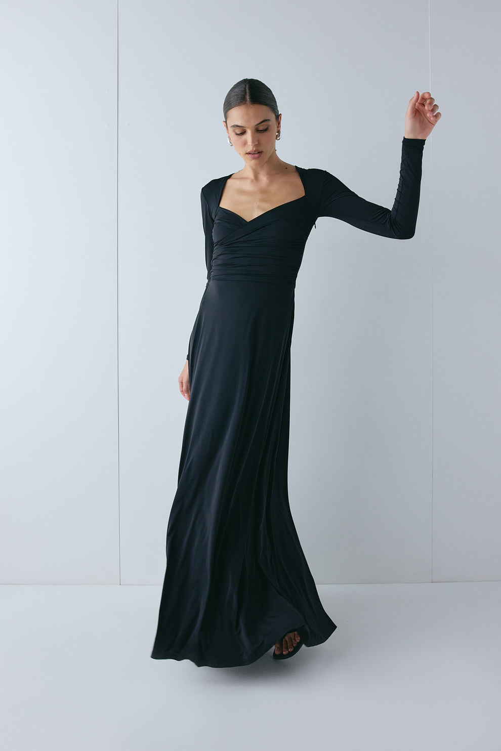 Valentine Maxi Dress Black - size:Hailey:AU 6 / US 2
