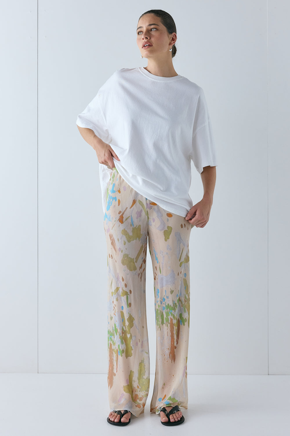 Remi Sheer Pants Canvas - size:Ruby:AU 6 / US 2
