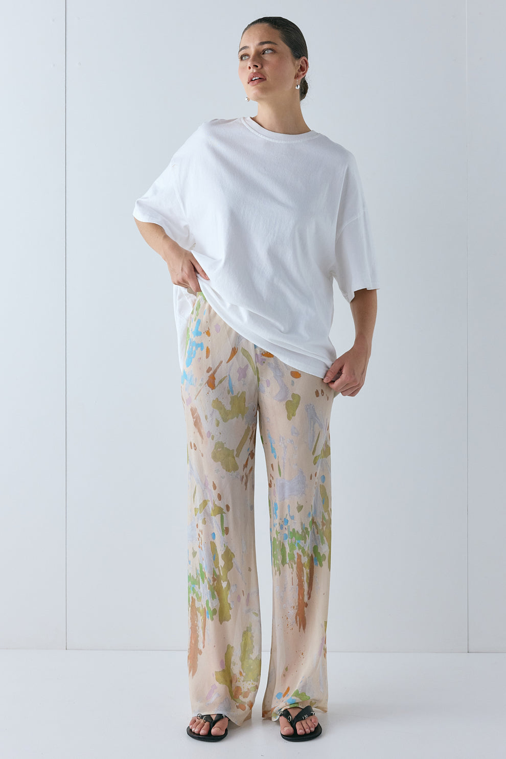 Remi Sheer Pants Canvas - size:Ruby:AU 6 / US 2
