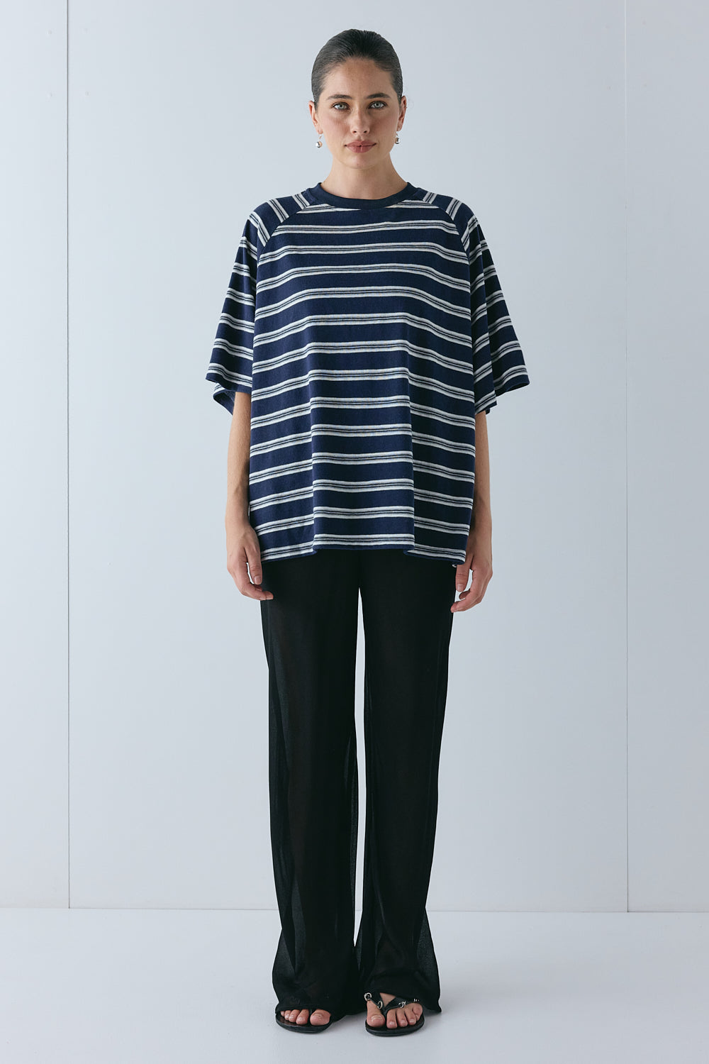 Scout Tee Navy Stripe