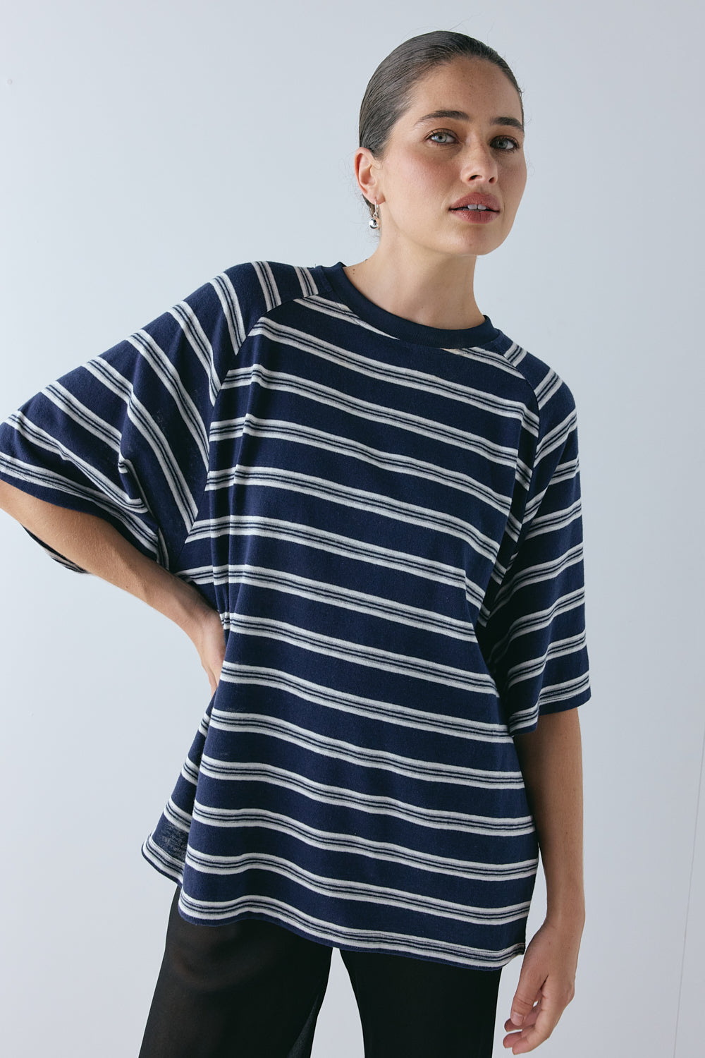 Scout Tee Navy Stripe 