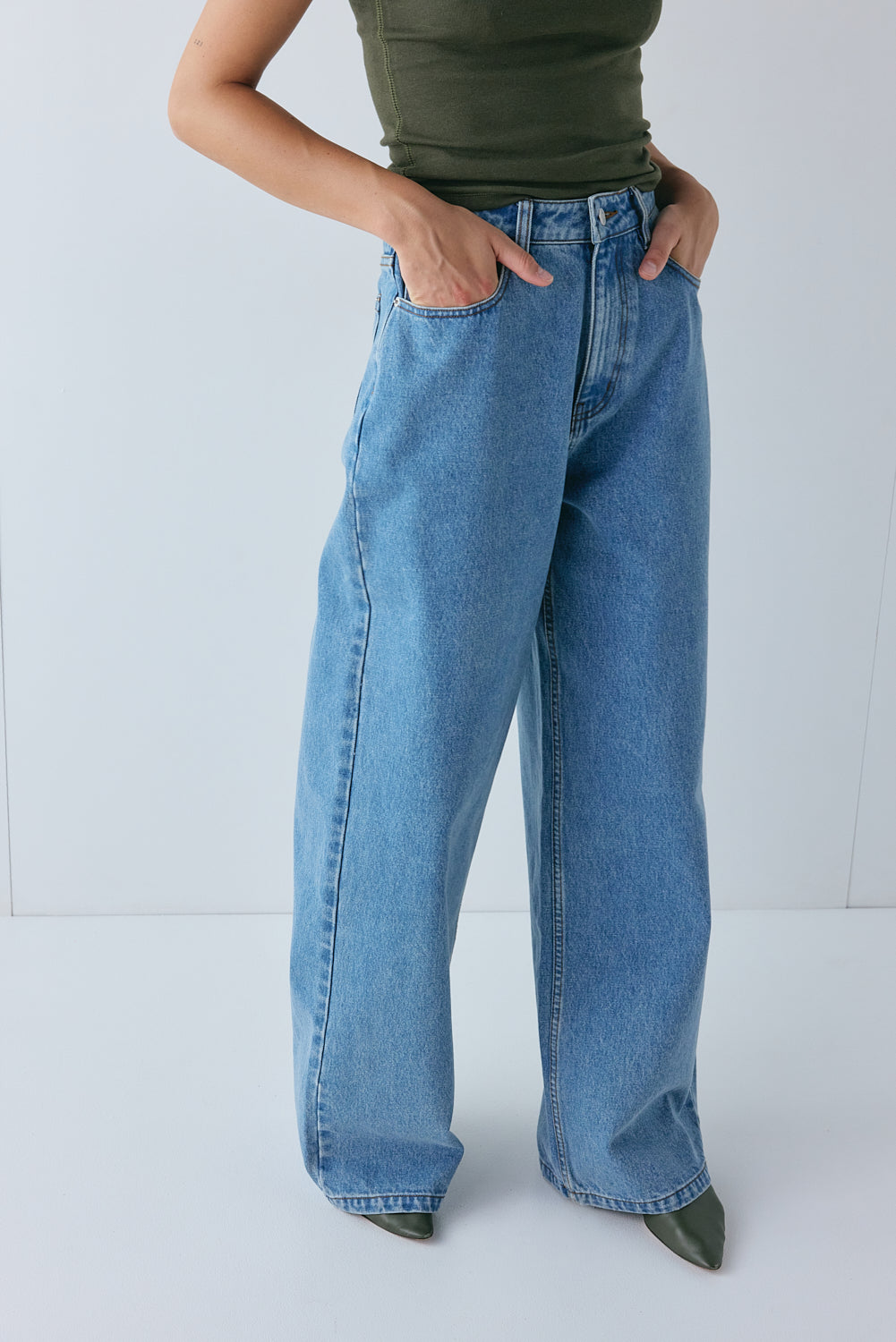 Hayden High Rise Denim Jeans Blue