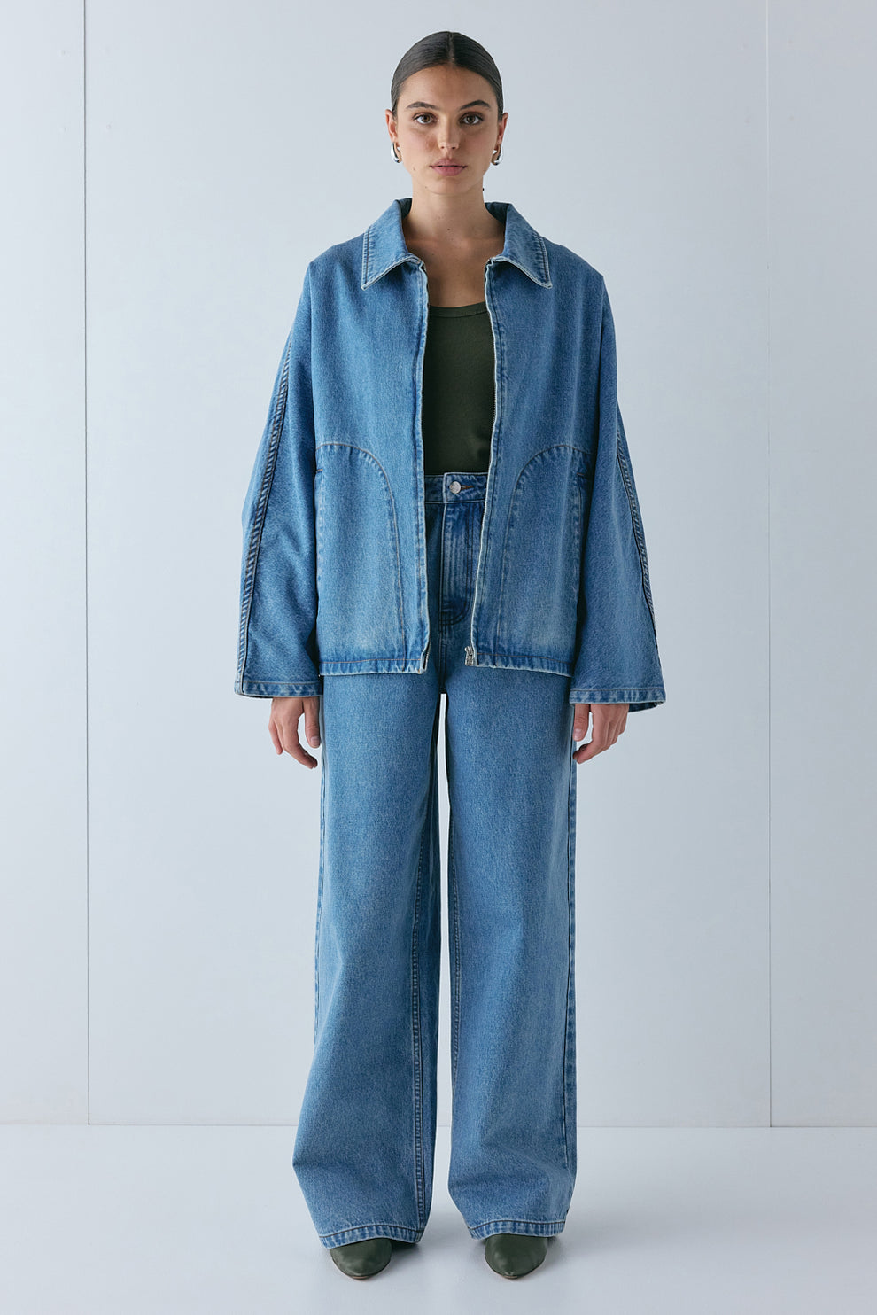 Hayden High Rise Denim Jeans Blue