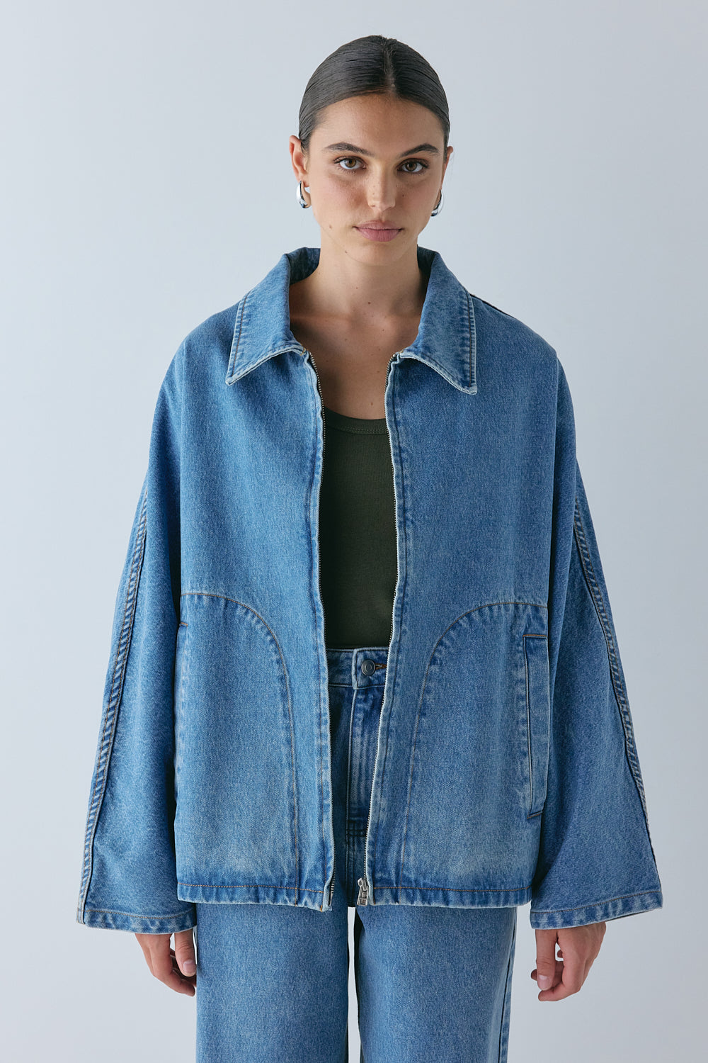 Mischa Denim Jacket Blue - size:Hailey:AU 6 / US 2
